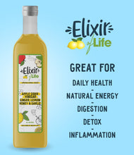 Load image into Gallery viewer, Elixir of Life! Premium Health Booster Packed With Apple Cider Vinegar, Ginger, Honey, Lemon & Garlic - Hand-Crafted, Healthy Natural Drinks 500 ml (33 servings)