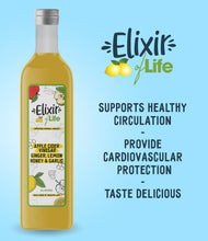 Load image into Gallery viewer, Elixir of Life! Premium Health Booster Packed With Apple Cider Vinegar, Ginger, Honey, Lemon & Garlic - Hand-Crafted, Healthy Natural Drinks 500 ml (33 servings)